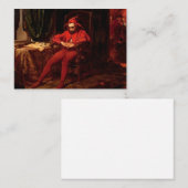 Stanczyk tijdens een bal bij de rechtbank van koni notitiekaartje (Voorkant / Achterkant)