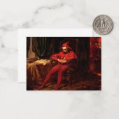 Stanczyk tijdens een bal bij de rechtbank van koni notitiekaartje (Voorkant / Achterkant in situ)