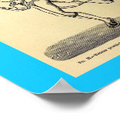  stand 1874 Tellerteller van de pedometer Poster (Hoek)