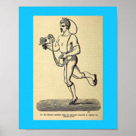 stand 1874 Tellerteller van de pedometer Poster