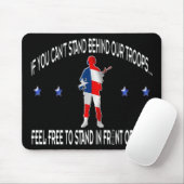 Stand achter of achter in Mousepad Muismat (Met muis)