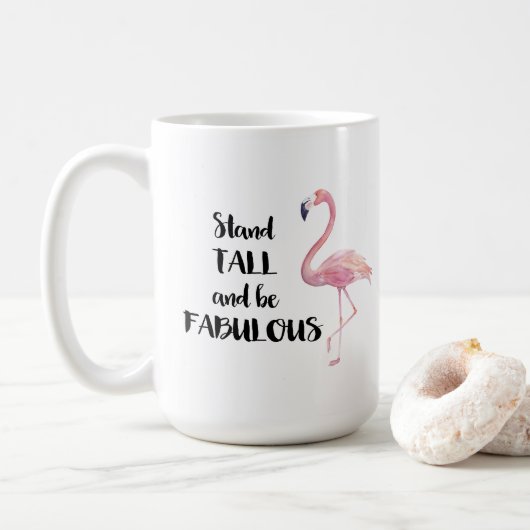 Stand-all en Fabulous Flamingo Koffiemok (Met donut)