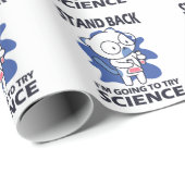 Stand Back - Aardige Kattenwetenschapper Experimen Cadeaupapier (Rol Hoek)