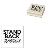 STAND BACK IK GA WETENSCHAP DOEN RUBBERSTEMPEL (Gestempeld)