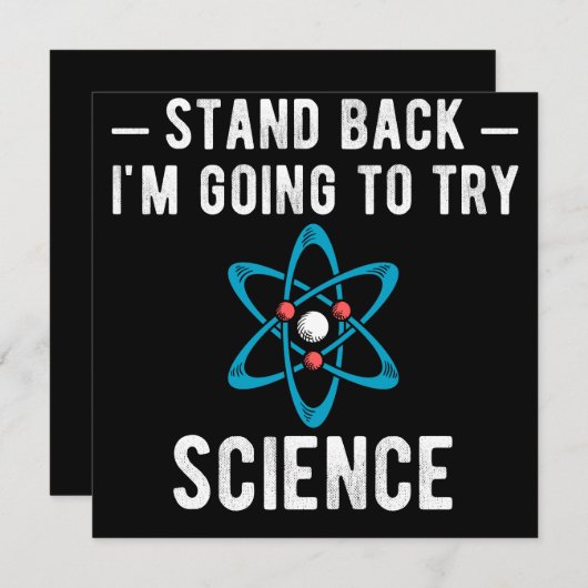 Stand Back I'm Going To Try Science Save The Date (Voorkant / Achterkant)