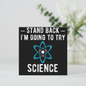 Stand Back I'm Going To Try Science Save The Date (Staand voorkant)