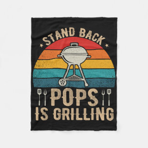 Stand Back Poppen is het grillen BBQ minnaar Vader Fleece Deken