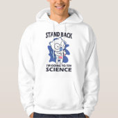 Stand Back - Schattige kattenwetenschapper experim Hoodie (Voorkant)