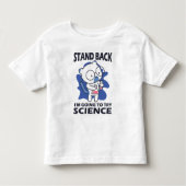 Stand Back - Schattige kattenwetenschapper experim Kinder Shirts (Voorkant)