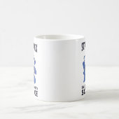 Stand Back - Schattige kattenwetenschapper experim Koffiemok (Center)