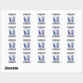 Stand Back - Schattige kattenwetenschapper experim Vierkante Sticker (Vel)
