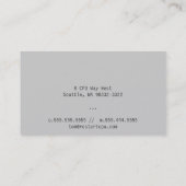 Stand-by met lichte gradiënt visitekaartje (Achterkant)