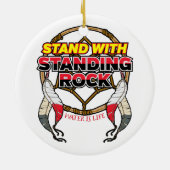 Stand-by met Permanent Rock Water: leven Keramisch Ornament (Achterkant)