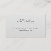 Stand-by op verloop visitekaartje (Achterkant)