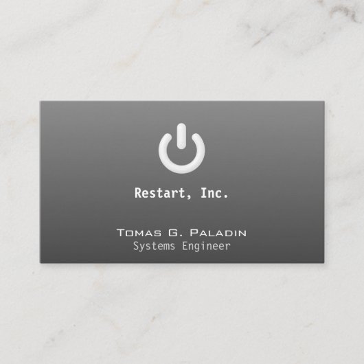 Stand-by op verloop visitekaartje (Voorkant)