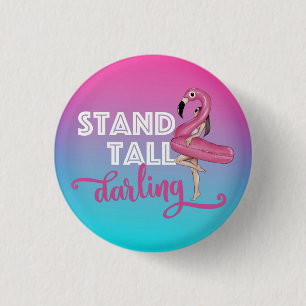 Stand-by - Tall Darling Flamingo Ombre Ronde Button 3,2 Cm