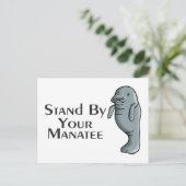 Stand-by uw Manatee Briefkaart (Staand voorkant)