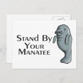 Stand-by uw Manatee Briefkaart (Voorkant / Achterkant)