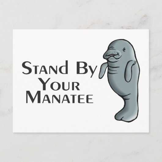 Stand-by uw Manatee Briefkaart (Voorkant)