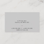 Stand-by Visitekaartje (Achterkant)