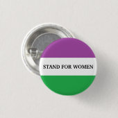 Stand-by vrouwen ronde button 3,2 cm (Voorkant /achterkant)