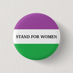 Stand-by vrouwen ronde button 3,2 cm