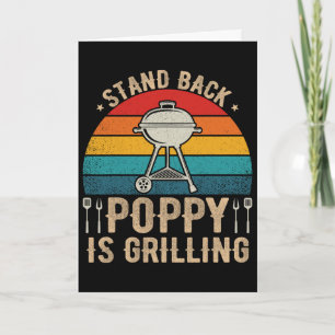 Stand Byck Poppy Is Grilling Bbq Liefhebber Vaderd Kaart