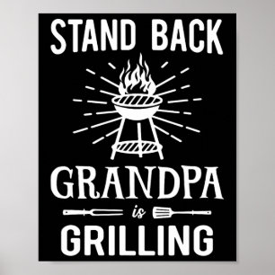 Stand CK Opa is het grillen van grappige BBQ Reddi Poster