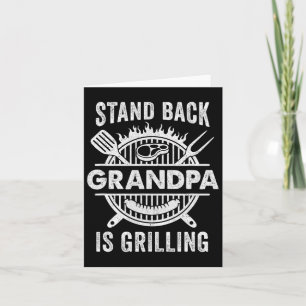 Stand CK Opa is het grillen van grappige BBQ Vader Kaart