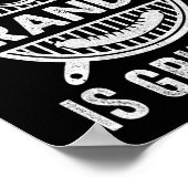 Stand CK Opa is het grillen van grappige BBQ Vader Poster (Hoek)
