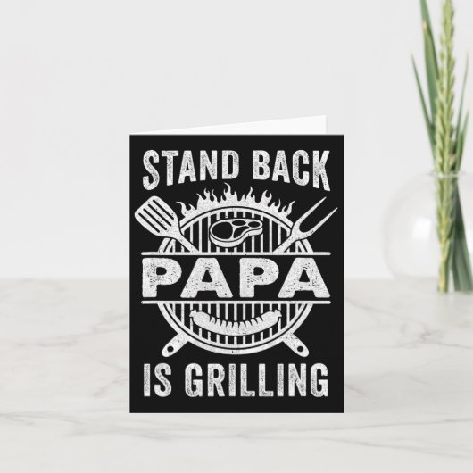 Stand Ck Papa is het grillen van grappige BBQ Vade Kaart (Voorkant)