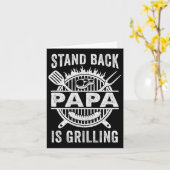 Stand Ck Papa is het grillen van grappige BBQ Vade Kaart (Gele Bloem)