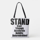STAND-Collectie Tote Bag (Achterkant)