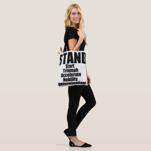 STAND-Collectie Tote Bag (Op model)