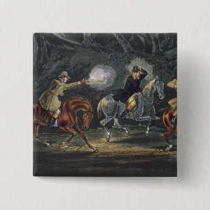 Stand en levering, opgehaald door E. Duncan Vierkante Button 5,1 Cm