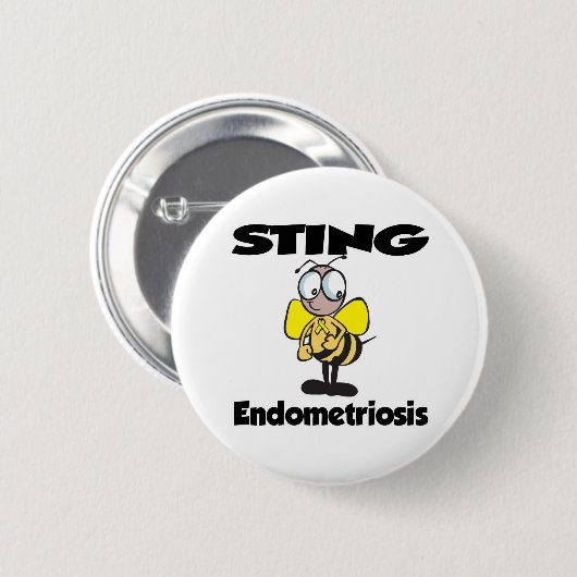 STAND Endometriosis Ronde Button 5,7 Cm (Voorkant /achterkant)