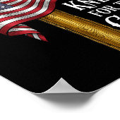 Stand For Flag Kneel For Cross Patriotic Christian Poster (Hoek)