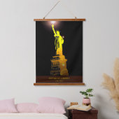 Stand for Freedom: het Vrijheidsbeeld Hangend Wandkleed (Slaapkamer)