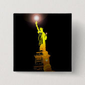 Stand for Freedom: Vrijheidsbeeld Travel Button (Voorkant)