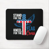Stand For The Flag, Kneel For The Cross Patriotic Muismat (Met muis)