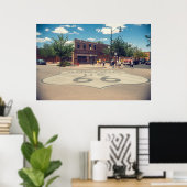 Stand in een hoek in Winslow Arizona Poster (Thuiskantoor)