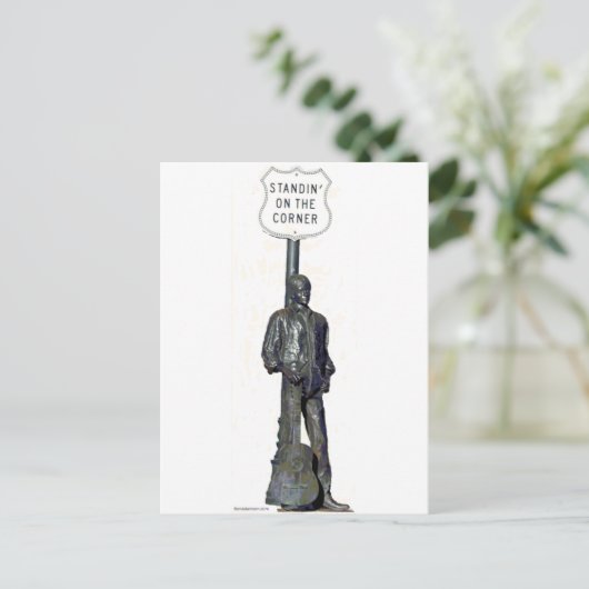 Stand-in op de hoek. in Winslow Arizon Briefkaart (Staand voorkant)