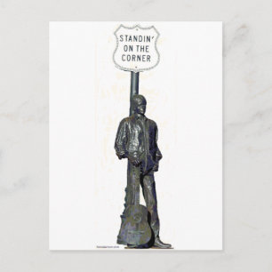 Stand-in op de hoek. in Winslow Arizon Briefkaart