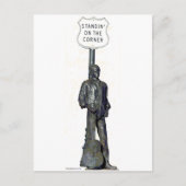 Stand-in op de hoek. in Winslow Arizon Briefkaart (Voorkant)