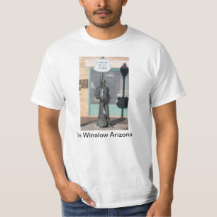 Stand-in op de hoek van het Winslow Arizona T Shir T-shirt