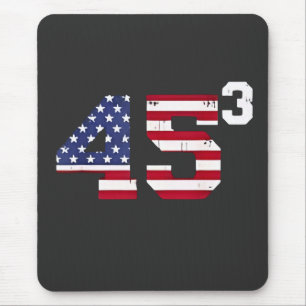 Stand met 45 Pro Trump USA Vlag 4 juli Muismat
