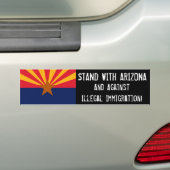 STAND MET ARIZONA BUMPERSTICKER (Op auto)