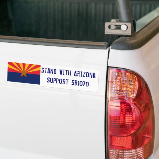 Stand met Arizona Bumpersticker (Op Truck)