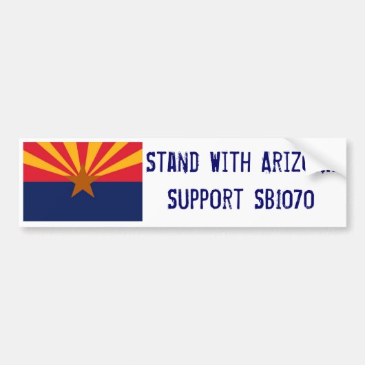 Stand met Arizona Bumpersticker (Voorkant)