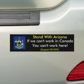 Stand met Arizona-Bumpersticker, Maine Bumpersticker (Op auto)